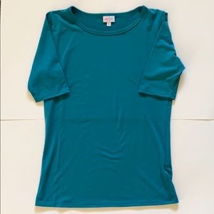 Medium Teal LuLaRoe Gigi Fitted T-shirt